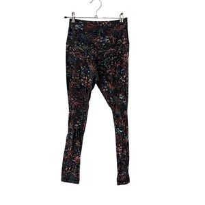 Lululemon 4 Align Pant II Foliage Overlay High Rise Leggings Nulu Black